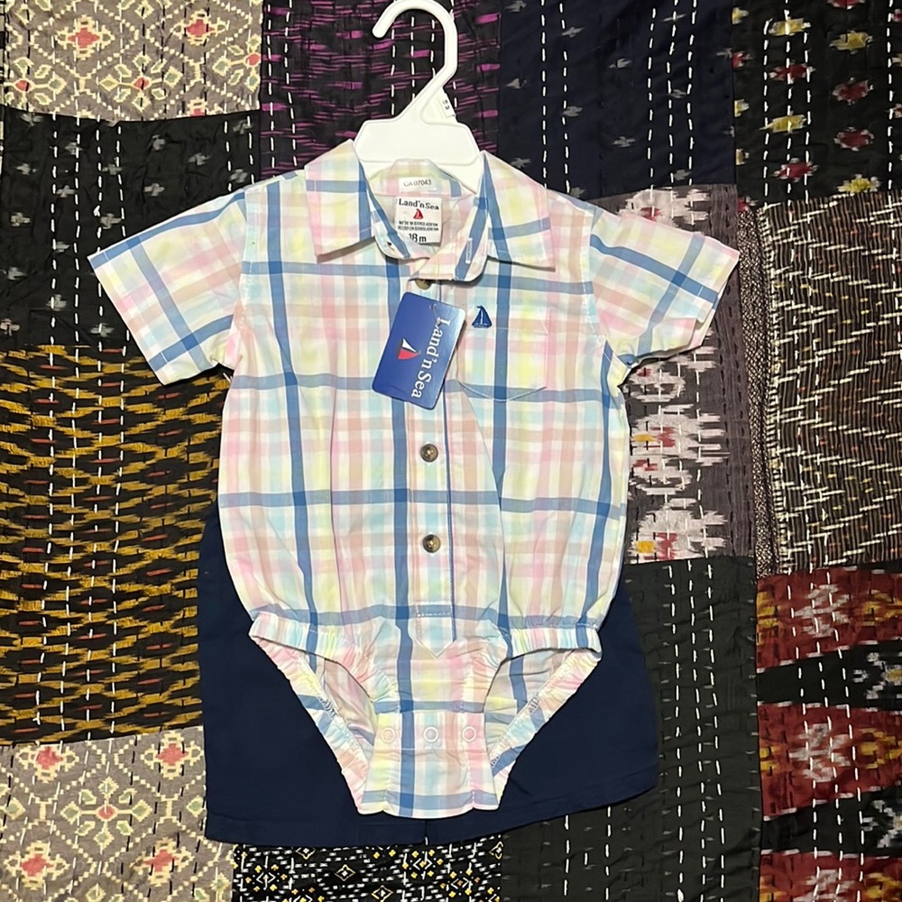 Land N Sea shirt and short outfit